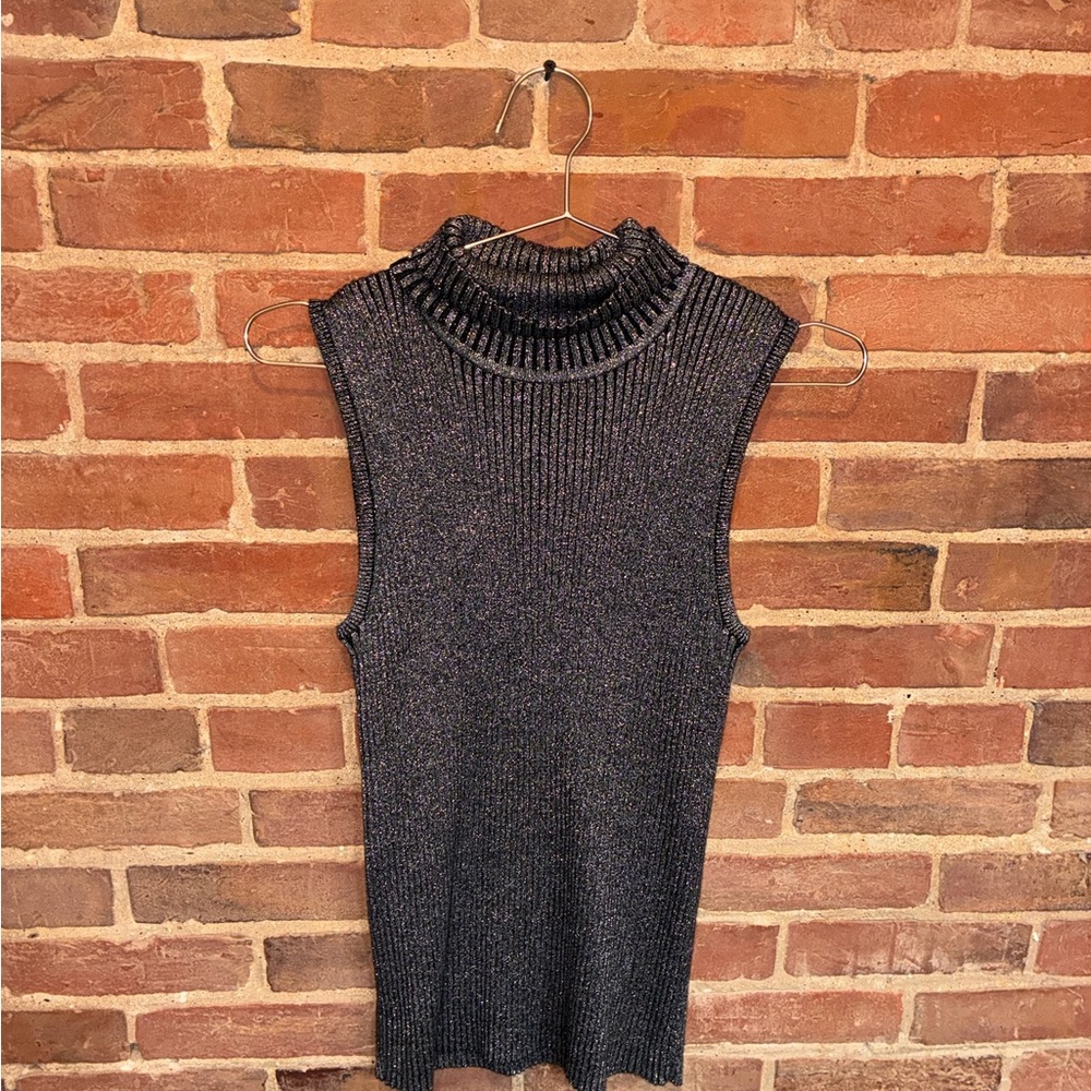Preswick & Moore Charcoal and Silver Knit‎ Top